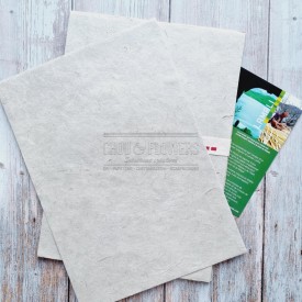 Feuilles lamali lokta gris