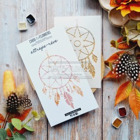 Pochoir attrape-rêve pour le scrapbooking et le mixed media
