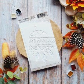 Pochoir attrape-rêve pour le scrapbooking et le mixed media