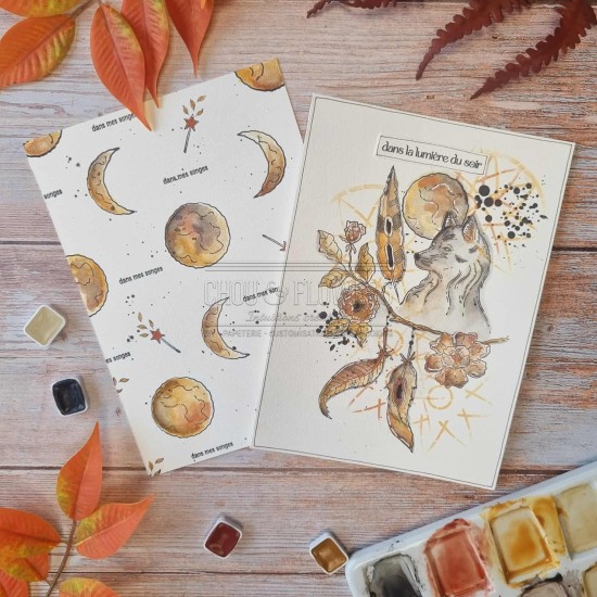 Pochoir attrape-rêve pour le scrapbooking et le mixed media