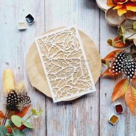 Pochoir plumes pour le scrapbooking et le mixed media