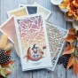 Pochoir plumes pour le scrapbooking et le mixed media