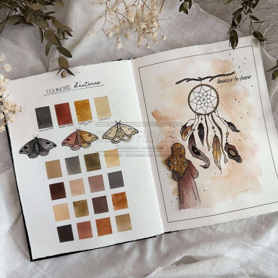 kit aquarelle Pleine lune