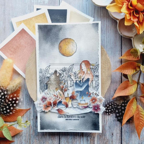 kit aquarelle Pleine lune