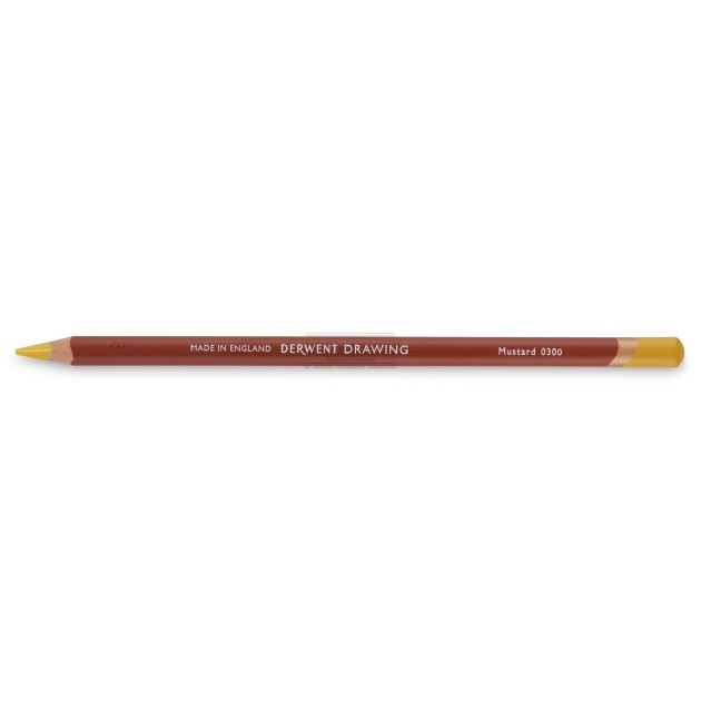 Crayon derwent drawing Mustard