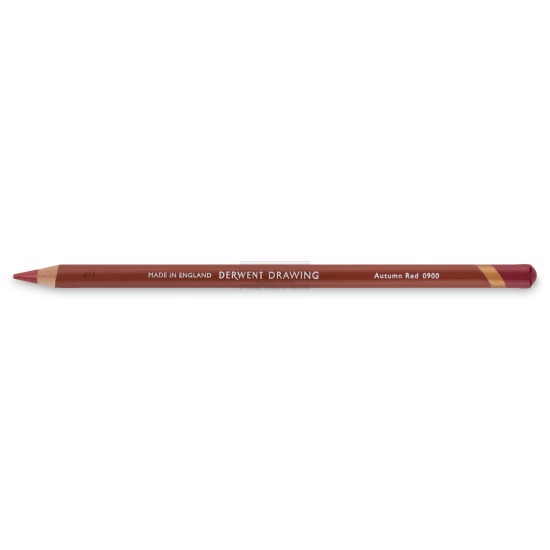 Crayon derwent drawing Autumn red