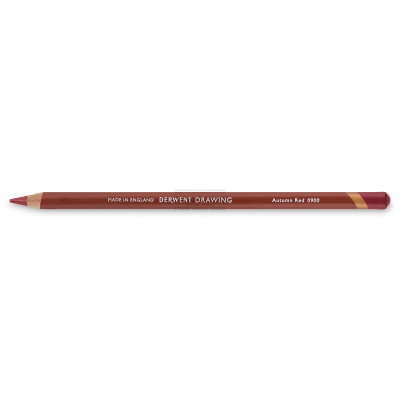 Crayon derwent drawing Autumn red