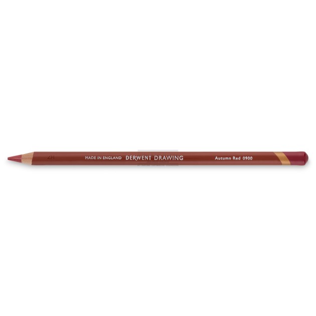 Crayon derwent drawing Autumn red