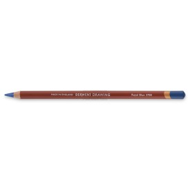 Crayon derwent drawing Royal blue