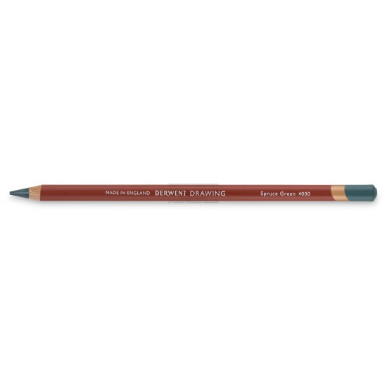 Crayon derwent drawing Spruce green