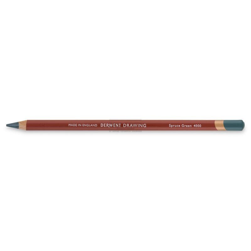 Crayon derwent drawing Spruce green