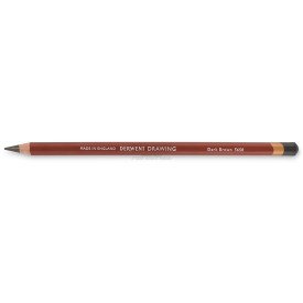 Crayon derwent drawing dark brown