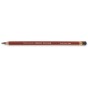 Crayon derwent drawing dark brown