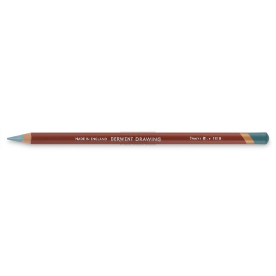 Crayon derwent drawing smoke blue