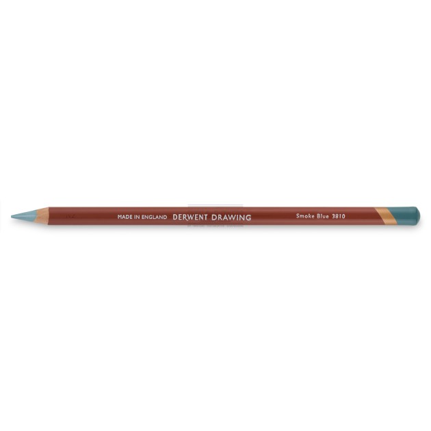 Crayon derwent drawing smoke blue