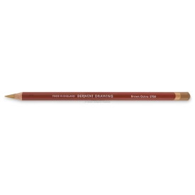 Crayon derwent drawing brown ochre
