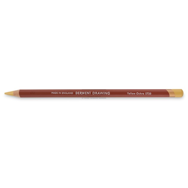 Crayon derwent drawing yellow ochre
