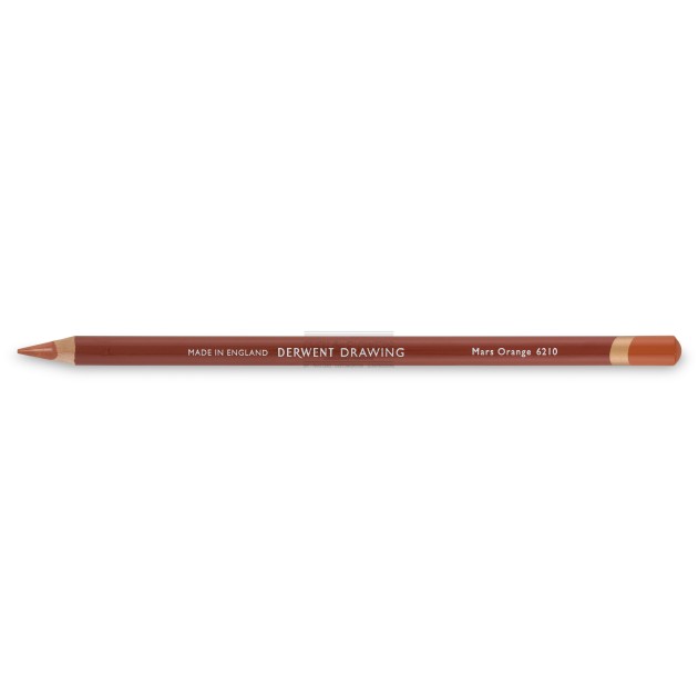 Crayon derwent drawing mars orange