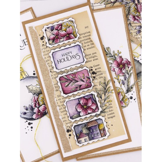 tampons clear Les mots noël pour les fêtes de Noël