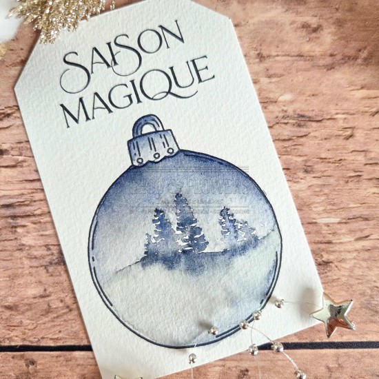 tampons clear Les mots noël pour les fêtes de Noël