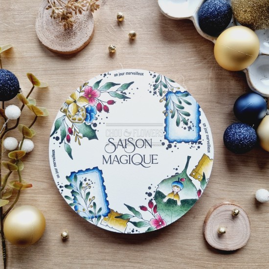 tampons clear Les mots noël pour les fêtes de Noël