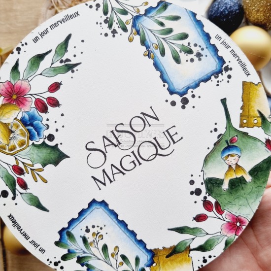 tampons clear Les mots noël pour les fêtes de Noël