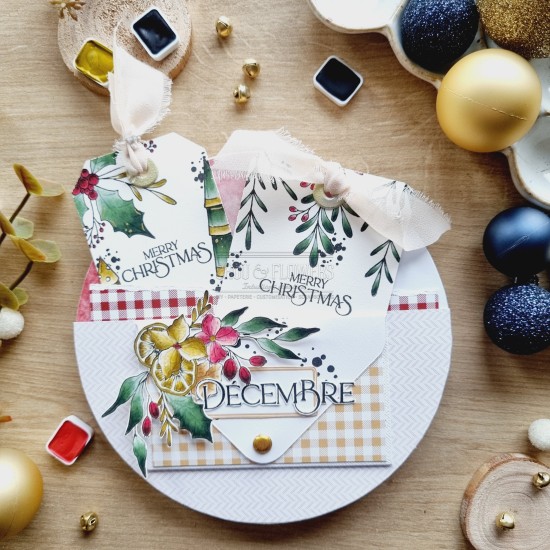 tampons clear Les mots noël pour les fêtes de Noël