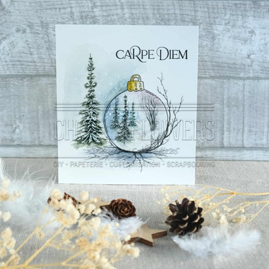 tampons clear Les boules de noël pour les fêtes de Noël