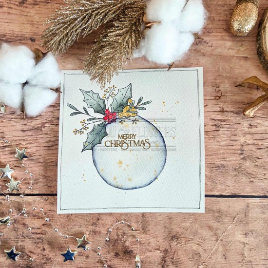 tampons clear Les boules de noël pour les fêtes de Noël