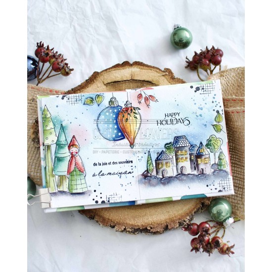 tampons clear Les boules de noël pour les fêtes de Noël