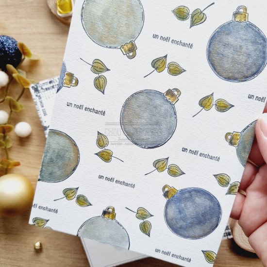 tampons clear Les boules de noël pour les fêtes de Noël