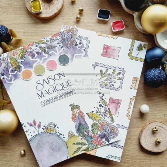Pochoir étoiles pour le scrapbooking, la carterie et le mixed media