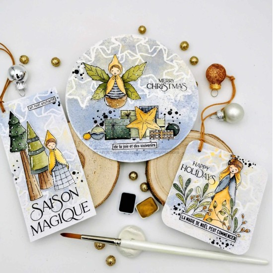 Pochoir étoiles pour le scrapbooking, la carterie et le mixed media