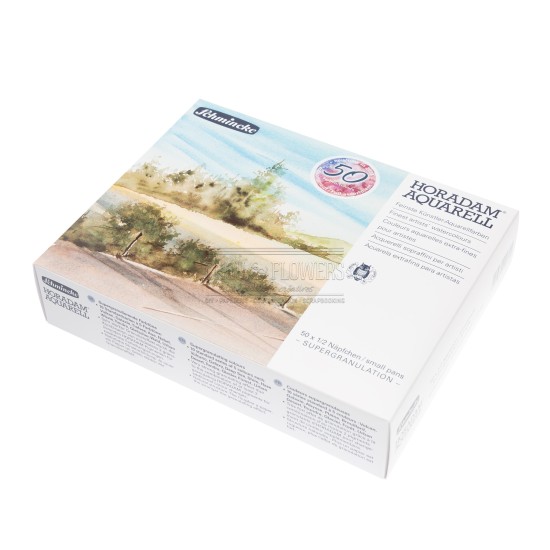 coffret 50 demi-godets aquarelle extra-fine Horadam Schmincke super granuleuse