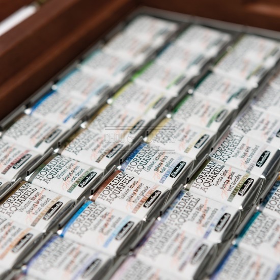 coffret 50 demi-godets aquarelle extra-fine Horadam Schmincke super granuleuse