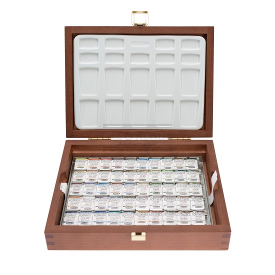 coffret 50 demi-godets aquarelle extra-fine Horadam Schmincke super granuleuse