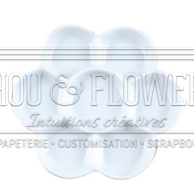 palette en porcelaine pour l'aquarelle