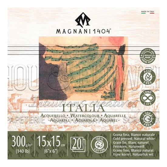 bloc aquarelle Italia de Magnani 1404