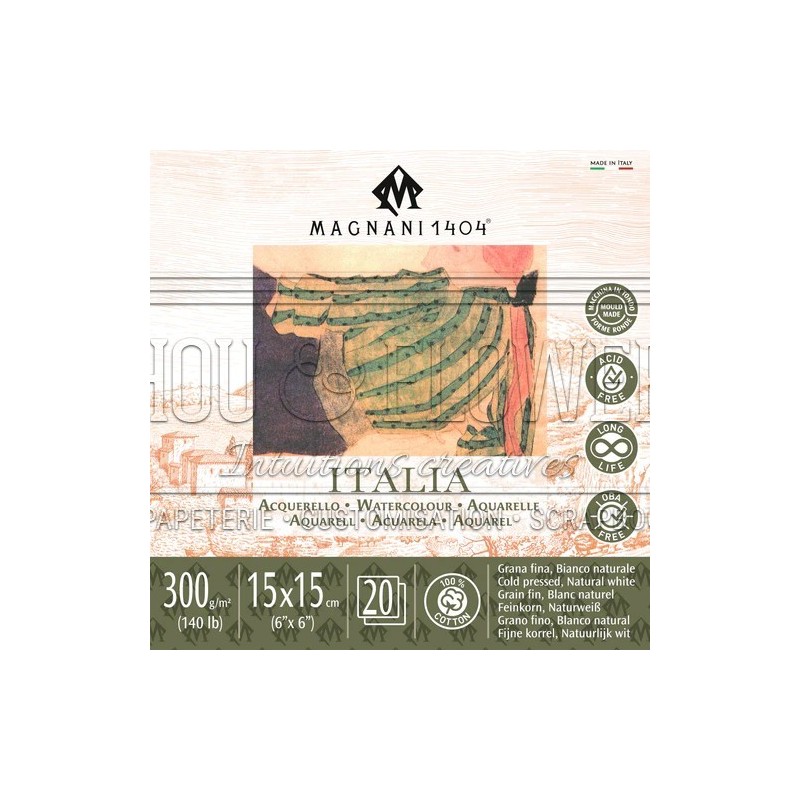 bloc aquarelle Italia de Magnani 1404