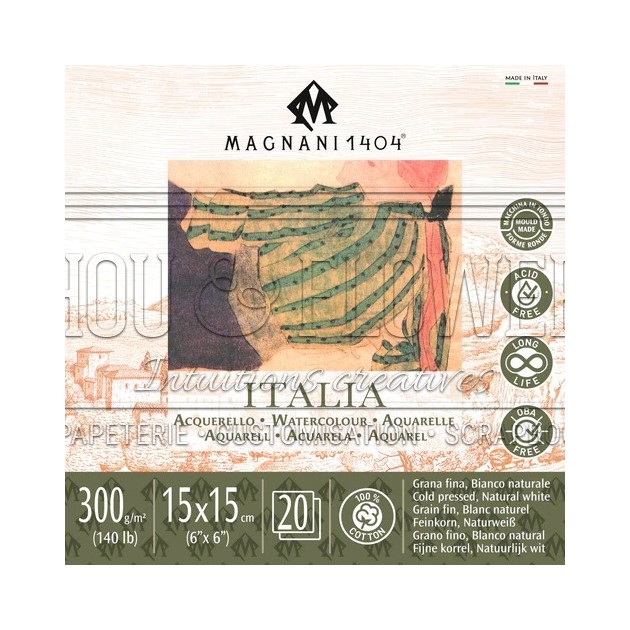 bloc aquarelle Italia de Magnani 1404