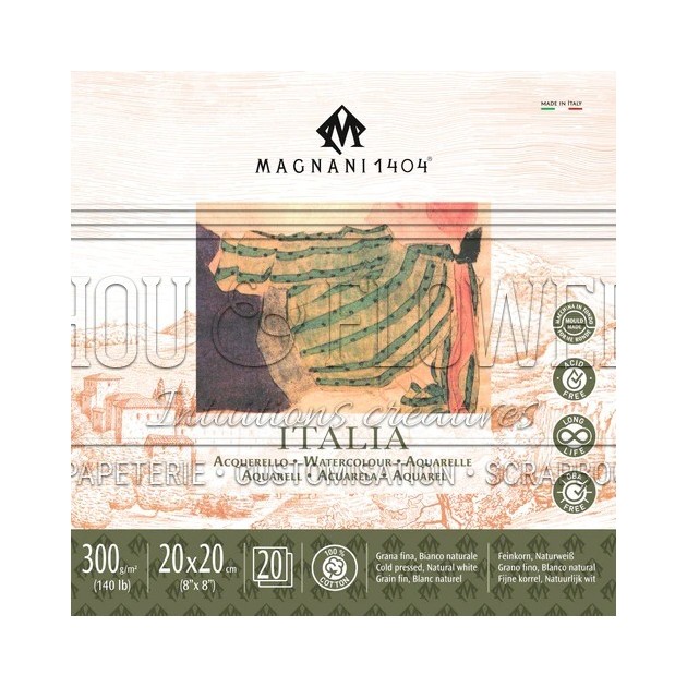 bloc aquarelle Italia de Magnani 1404