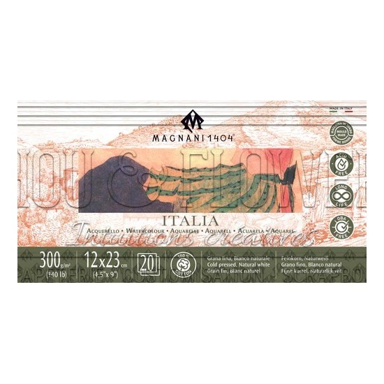 bloc aquarelle Italia de Magnani 1404