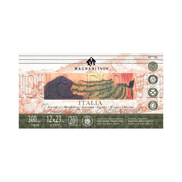 bloc aquarelle Italia de Magnani 1404