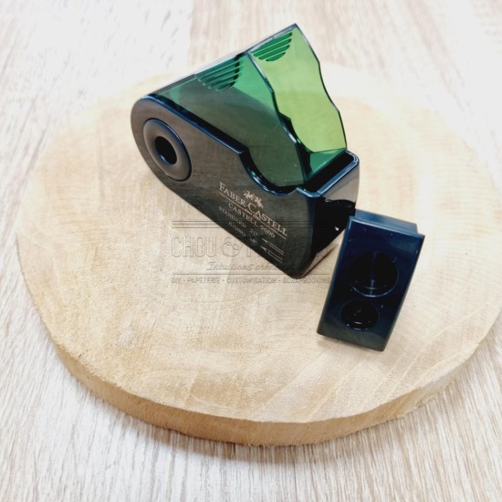 taille crayon faber-castell 2 trous pour crayon standard et jumbo