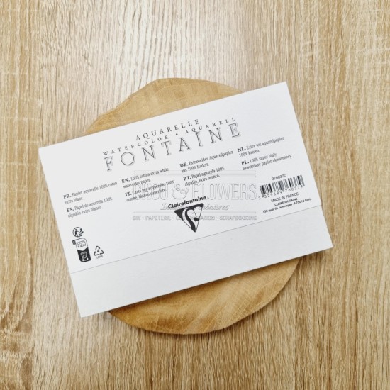 bloc aquarelle 100% coton fontaine