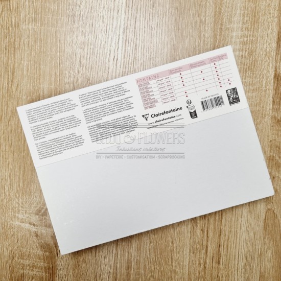 bloc aquarelle 100% coton fontaine