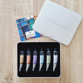 boite de 12 tubes aquarelle extra-fine sennelier