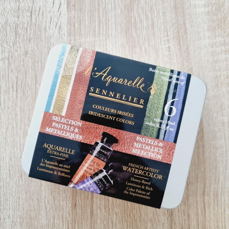 boite de 12 tubes aquarelle extra-fine sennelier