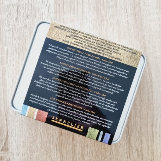 boite de 12 tubes aquarelle extra-fine sennelier