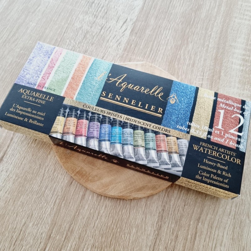 boite de 12 tubes aquarelle extra-fine sennelier
